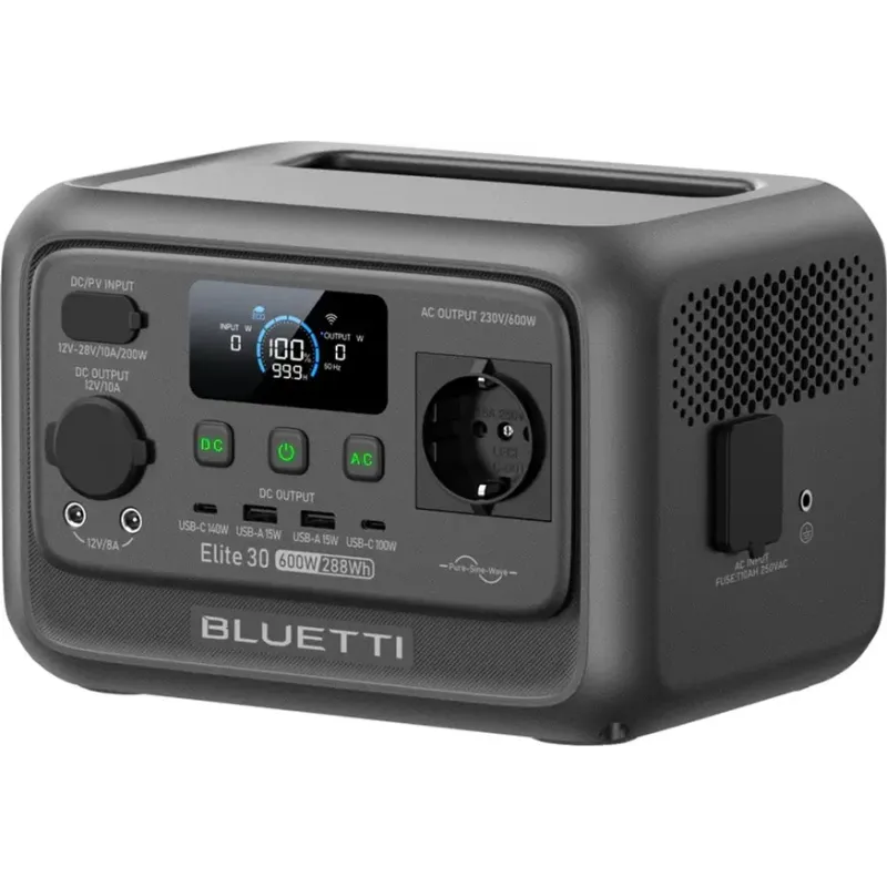 Зарядная станция BLUETTI Elite 30 V2 600W 288Wh (P-EL30V2-EU-GY-BL-010)