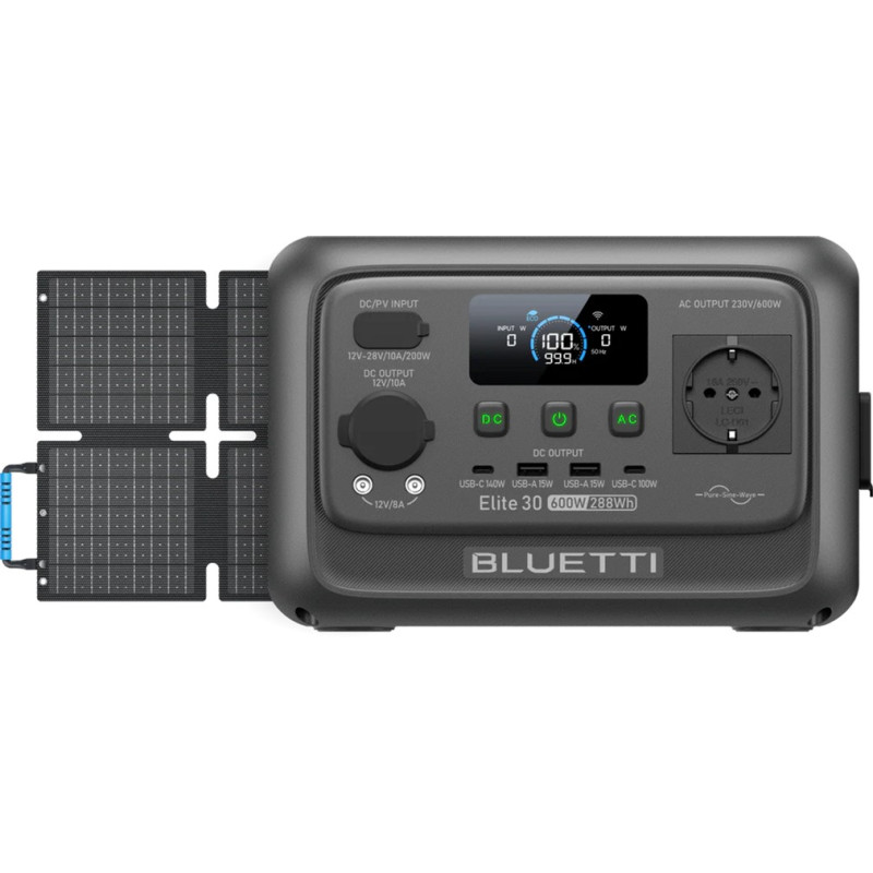 Зарядная станция BLUETTI Elite 30 V2 600W 288Wh (P-EL30V2-EU-GY-BL-010)