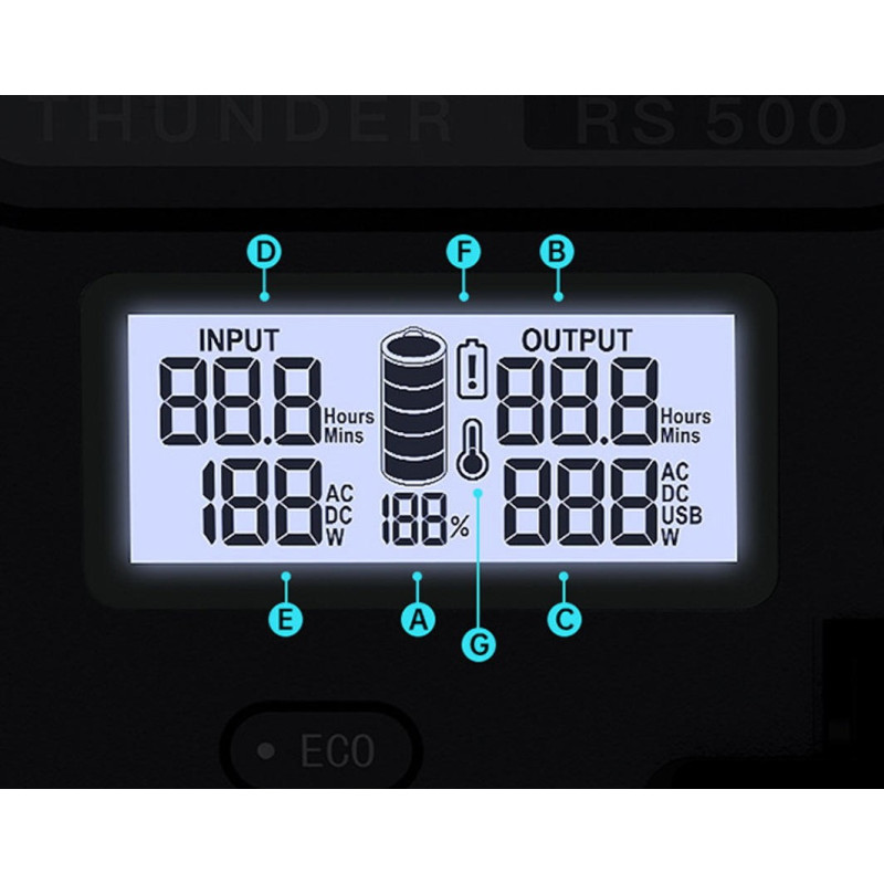 Romoss RS500 Black Blue (RS500-2B2-G153H)