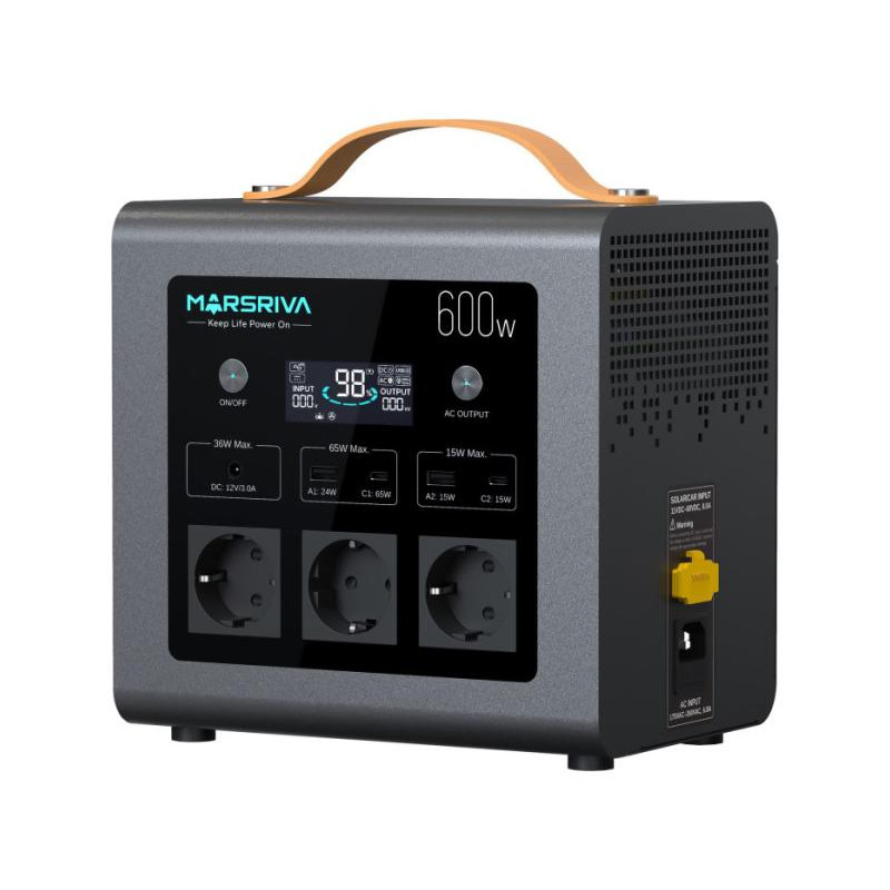 Зарядна станція Marsriva MP6 Plus 600W 512Wh (MP6Plus_MARSRIVA)