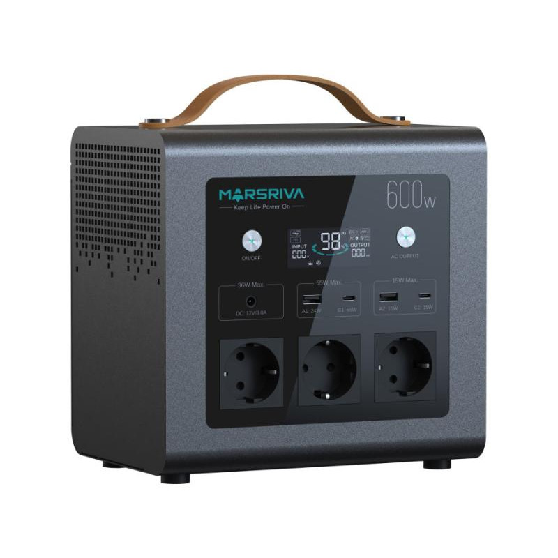 Зарядна станція Marsriva MP6 Plus 600W 512Wh (MP6Plus_MARSRIVA)