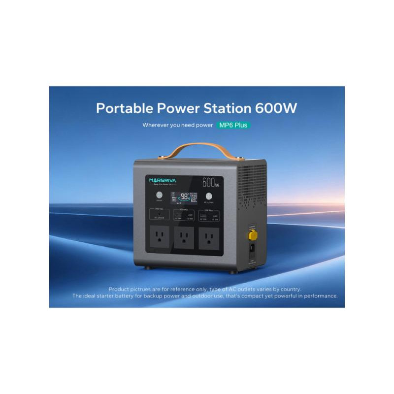 Зарядна станція Marsriva MP6 Plus 600W 512Wh (MP6Plus_MARSRIVA)
