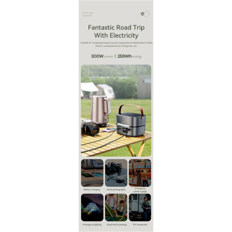REMAX Pathfinder Series 300W Multifunctional Portable Power Station 70000mAh RPP-515 (6954851206460)