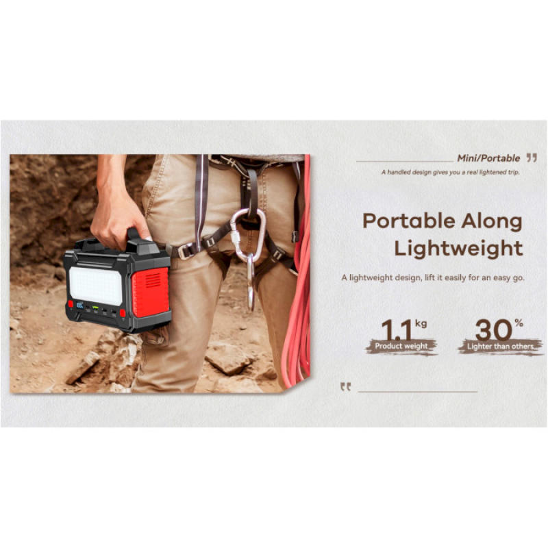 REMAX Tank Series 150W Multifunctional Portable Power Station 36000mAh RPP-325 (6954851243069)