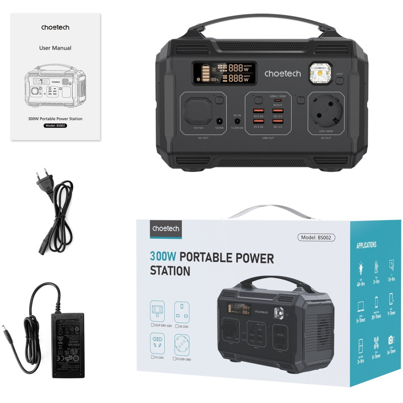 Choetech Portable Power Station 300W (BS002-V2)
