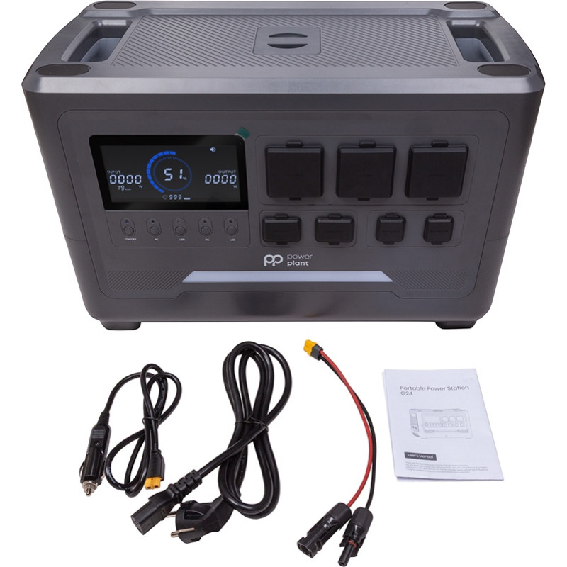Зарядна станція PowerPlant G24 Pro 2048Wh, 2400W (PB931545)