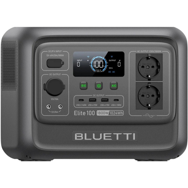 Зарядна станція BLUETTI Elite 100 V2 (P-EL100V2-EU-GY-BL-010)