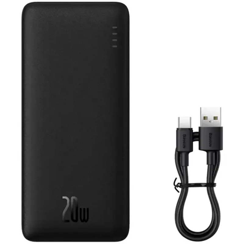 Портативное зарядное устройство (павербанк) Baseus Airpow Fast Charge 30000mAh 20W Black (PPQD090101)