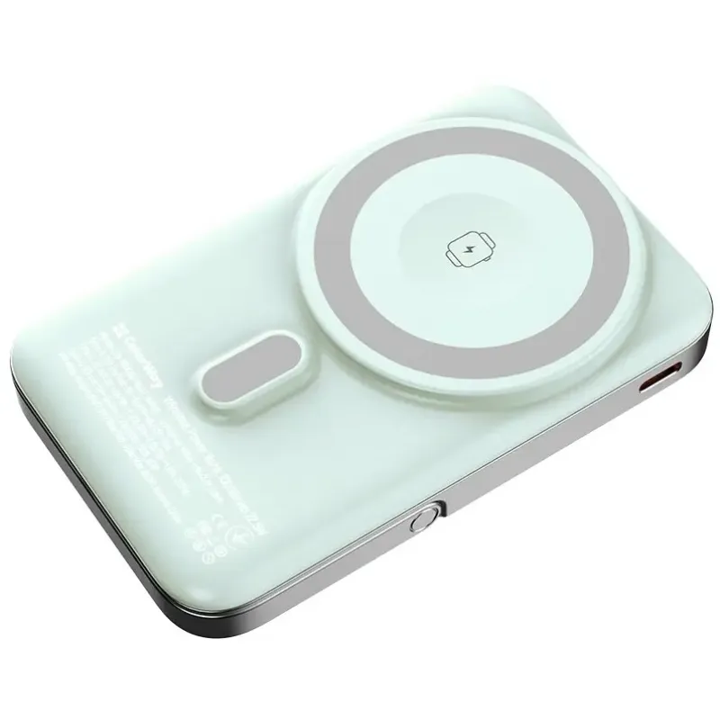 Портативний зарядний пристрій (павербанк) ColorWay 10000mAh 22.5W MagSafe Aquamarine (CW-PB100LPA2MT-WPDD)