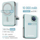 Портативний зарядний пристрій (павербанк) ColorWay 10000mAh 22.5W MagSafe Aquamarine (CW-PB100LPA2MT-WPDD)