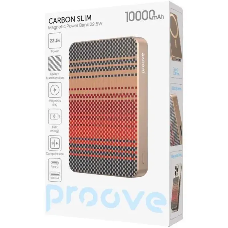 Портативний зарядний пристрій (павербанк) Proove 10000mAh 22.5W Glowrise (PBCS22110052)