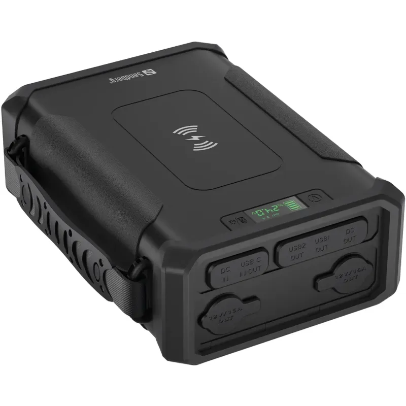 Портативное зарядное устройство (павербанк) Sandberg Survivor 96000mAh 8-in-1 Black (420-78)
