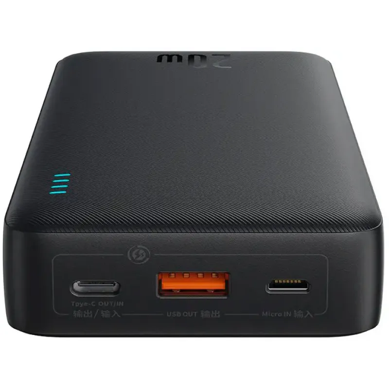 Портативний зарядний пристрій (павербанк) Baseus Airpow 20000mAh 20W Black (P10022804113-00)