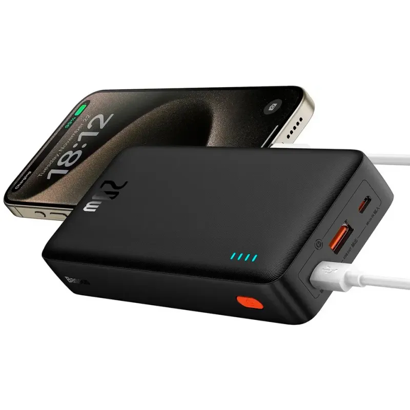 Портативний зарядний пристрій (павербанк) Baseus Airpow 20000mAh 20W Black (P10022804113-00)