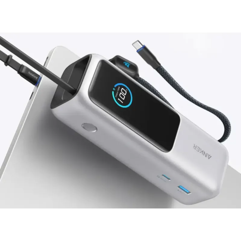 Портативний зарядний пристрій (павербанк) Anker ZOLO Power Bank 25000mAh 165W Silver (A1695H41)