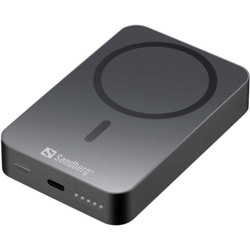 Портативний зарядний пристрій (павербанк) Sandberg Mag Wireless 10000mAh 20W Black (420-97)