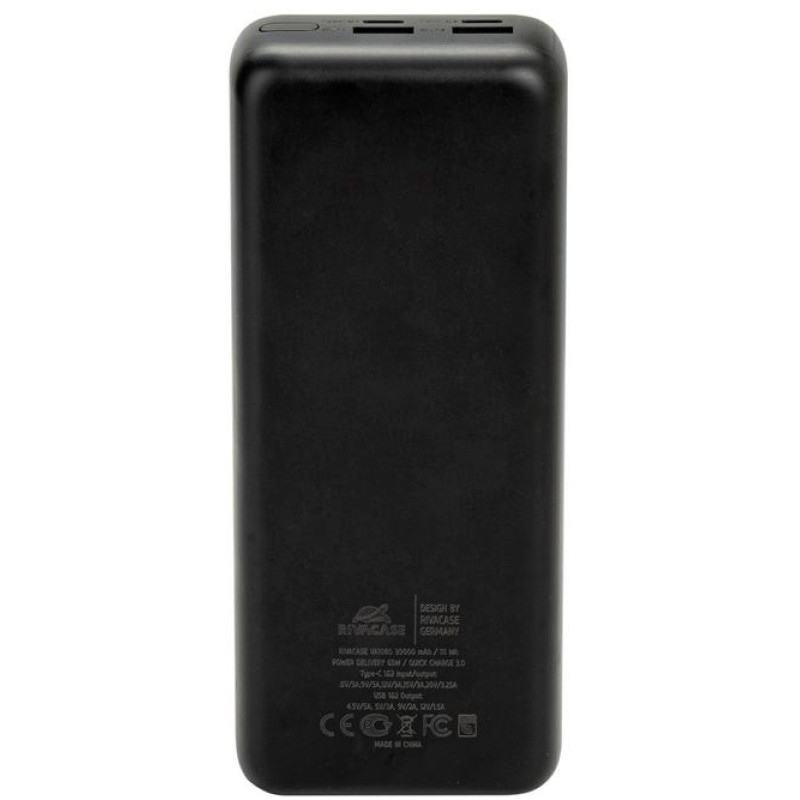 Портативний зарядний пристрій (павербанк) RIVACASE RIVAPOWER VA1080 (Black)