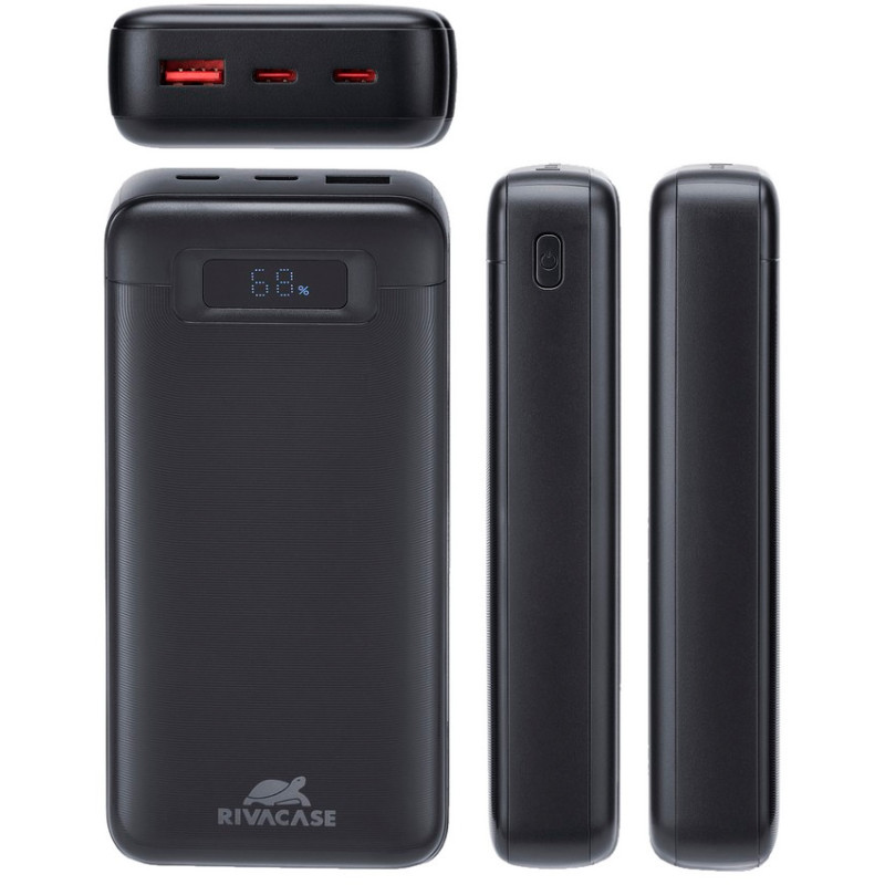 Портативний зарядний пристрій (павербанк) RIVACASE RIVAPOWER VA1082 (Black)