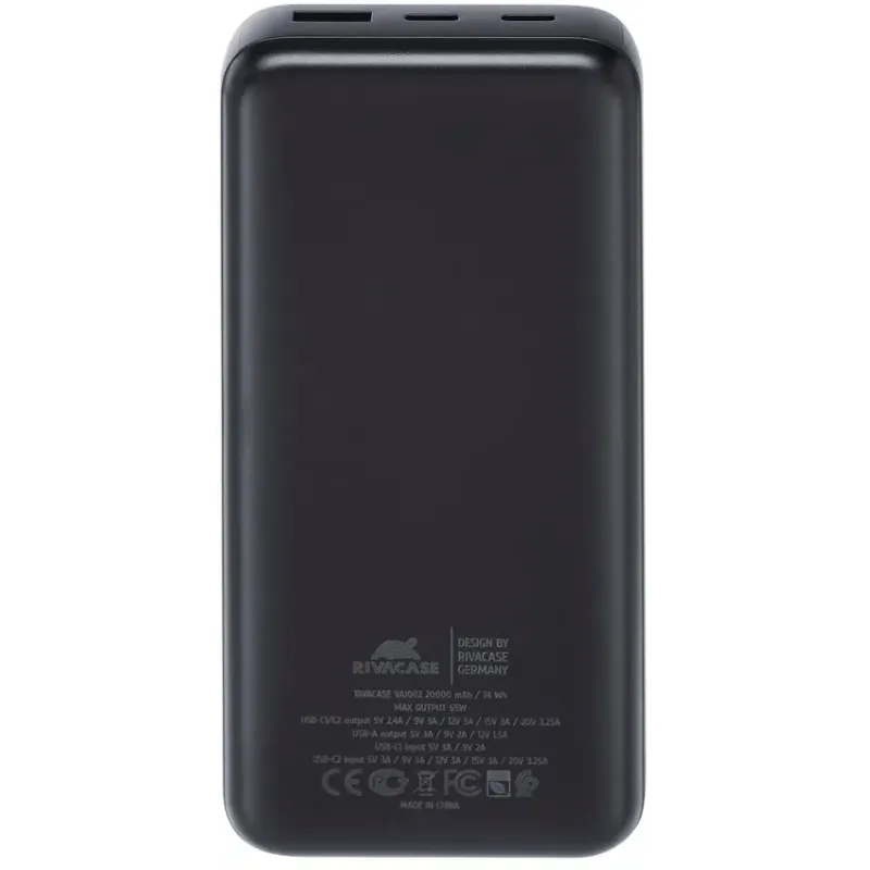 Портативное зарядное устройство (павербанк) RIVACASE RIVAPOWER VA1082 (Black)