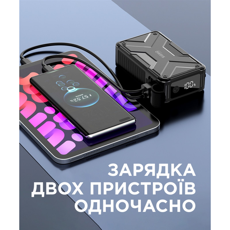 Портативний зарядний пристрій (павербанк) Sigma X-power SI20A11QLX-DC 20000mAh, 65W, DC-output 9-22V, outdoor style (4827798844014)