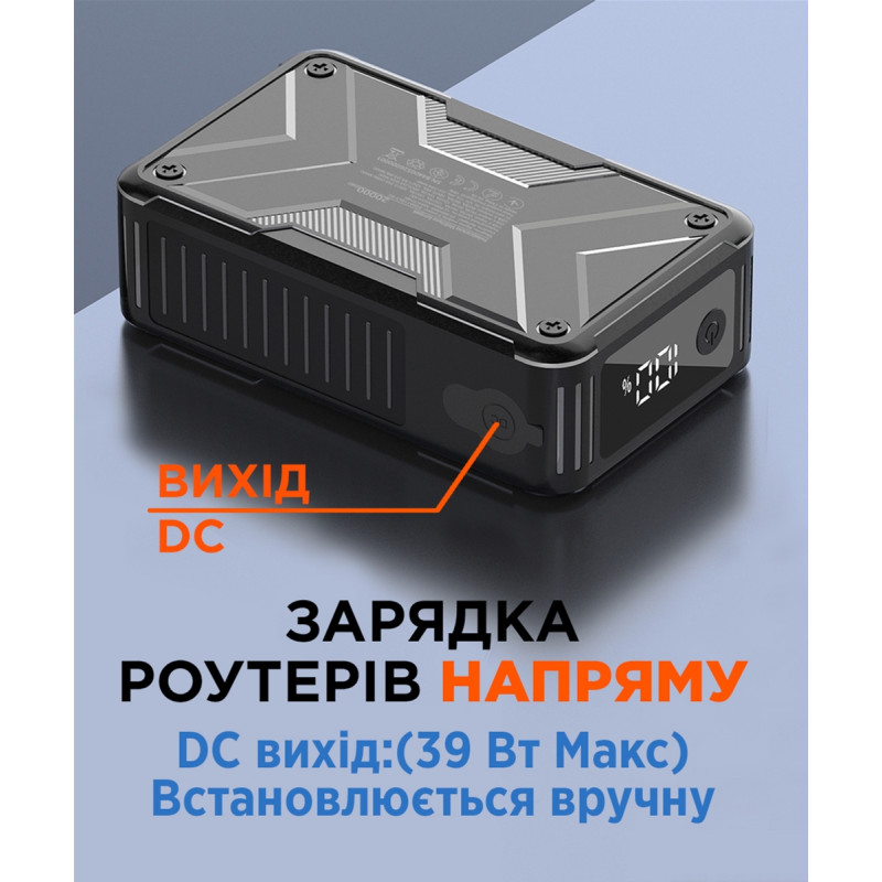 Портативний зарядний пристрій (павербанк) Sigma X-power SI20A11QLX-DC 20000mAh, 65W, DC-output 9-22V, outdoor style (4827798844014)