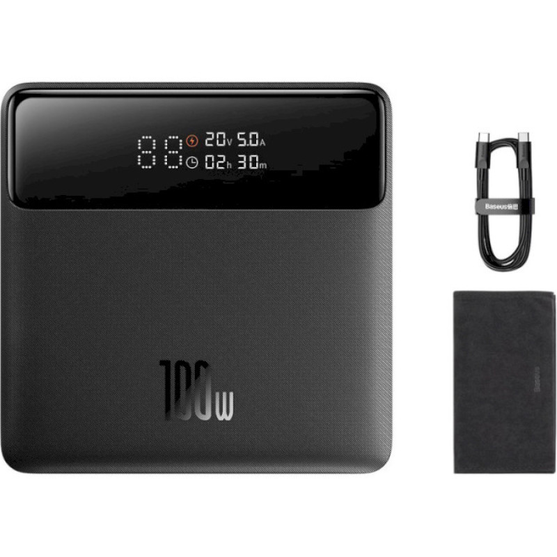 Портативний зарядний пристрій (павербанк) Baseus Blade 20000mAh 100W HD Edition Black (PPBL000301)