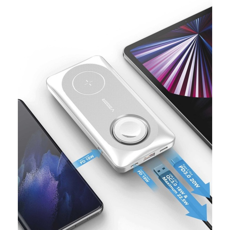 YENKEE YPB 510 10000mAh 22.5W White (37000006)