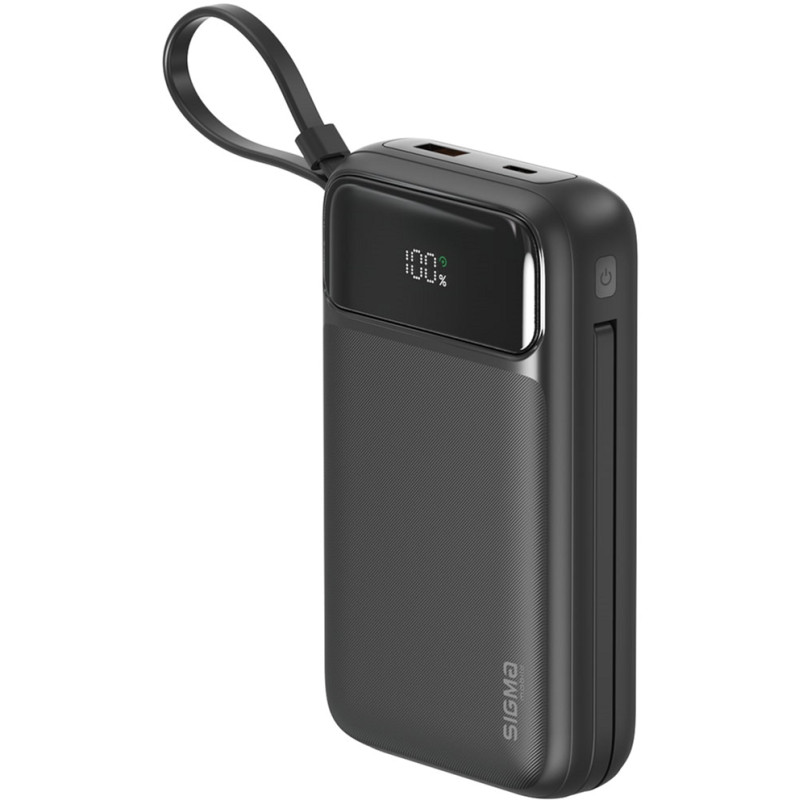 Портативний зарядний пристрій (павербанк) Sigma Mobile X-power SI20A8QL-MAG 20000mAh Black (4827798434611)