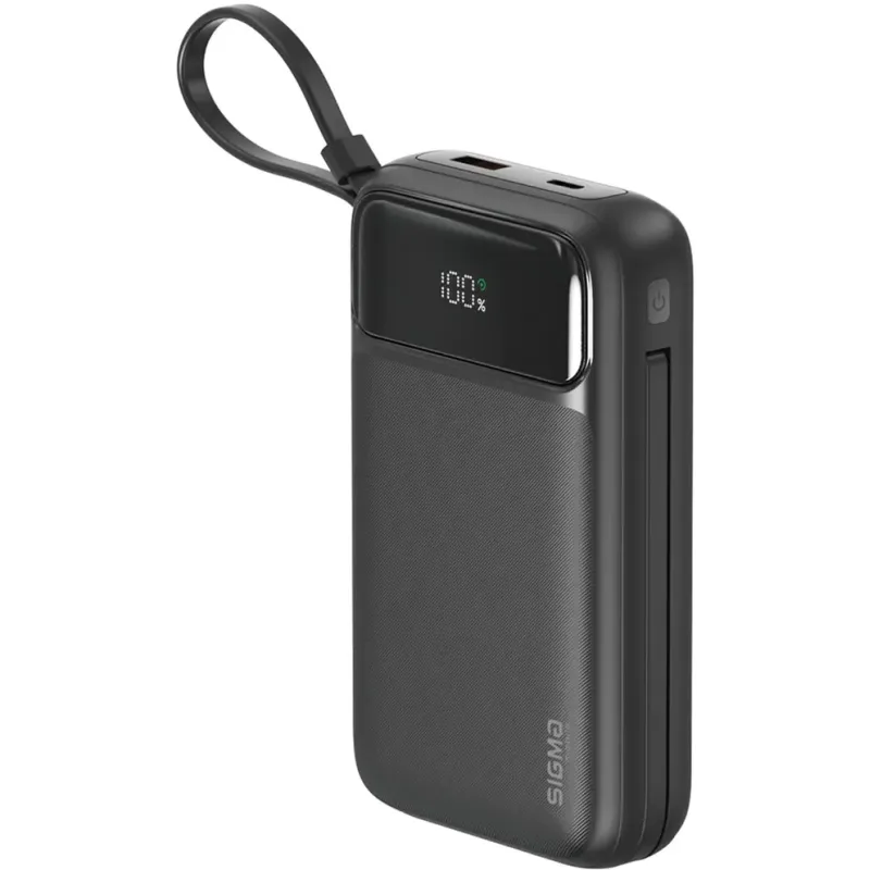 Портативное зарядное устройство (павербанк) Sigma Mobile X-power SI20A8QL-MAG 20000mAh Black (4827798434611)