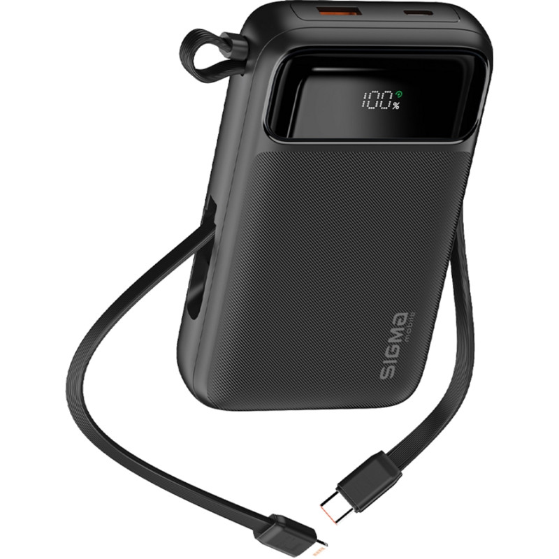 Портативний зарядний пристрій (павербанк) Sigma Mobile X-power SI20A8QL-MAG 20000mAh Black (4827798434611)