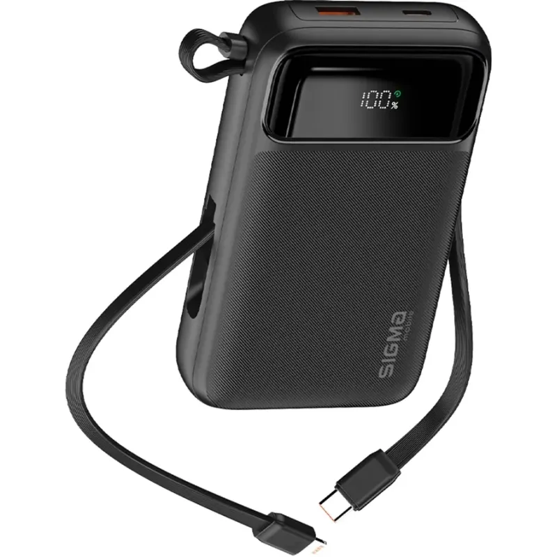 Портативное зарядное устройство (павербанк) Sigma Mobile X-power SI20A8QL-MAG 20000mAh Black (4827798434611)