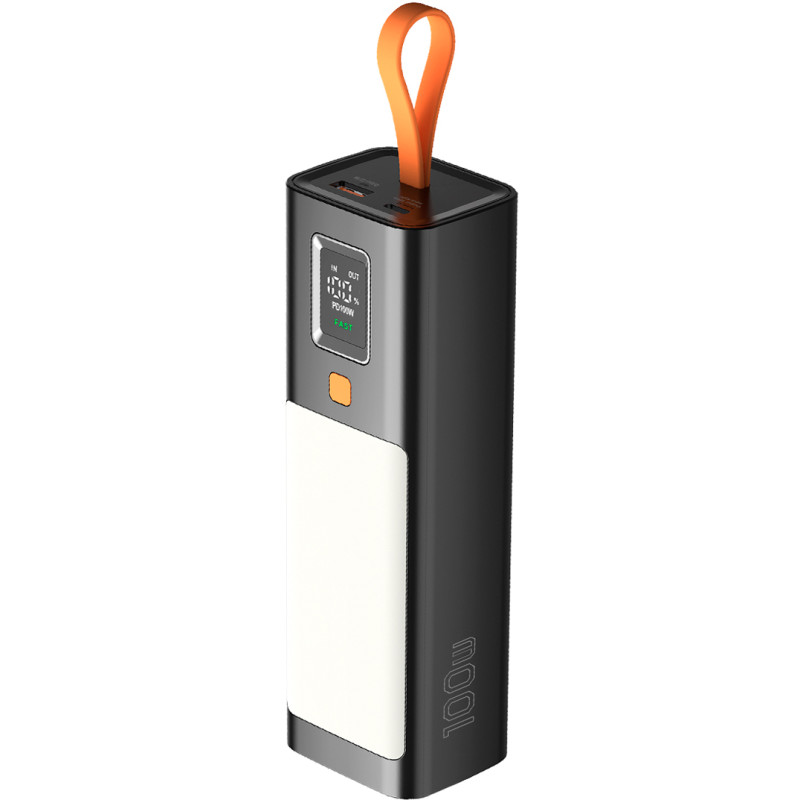 Портативний зарядний пристрій (павербанк) Sigma X-power SI20A9QLX 20000mAh, PD/100W, LED, flashlight, cable 100w, black (4827798877814)