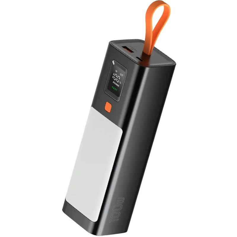 Портативное зарядное устройство (павербанк) Sigma X-power SI20A9QLX 20000mAh, PD/100W, LED, flashlight, cable 100w, black (4827798877814)