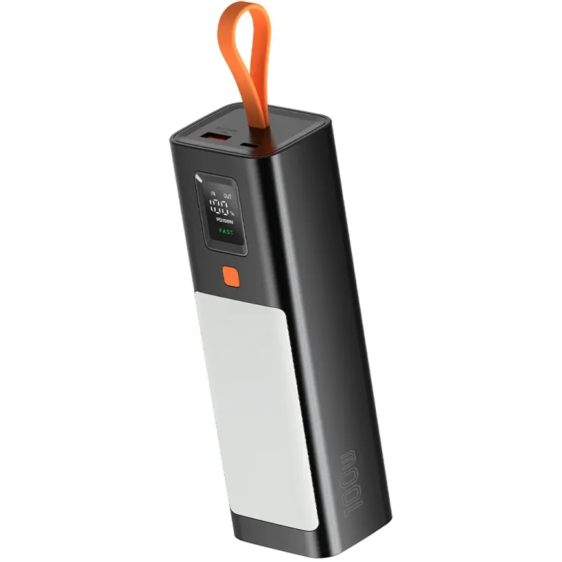 Портативное зарядное устройство (павербанк) Sigma X-power SI20A9QLX 20000mAh, PD/100W, LED, flashlight, cable 100w, black (4827798877814)