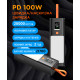 Портативний зарядний пристрій (павербанк) Sigma X-power SI20A9QLX 20000mAh, PD/100W, LED, flashlight, cable 100w, black (4827798877814)