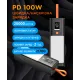 Портативное зарядное устройство (павербанк) Sigma X-power SI20A9QLX 20000mAh, PD/100W, LED, flashlight, cable 100w, black (4827798877814)