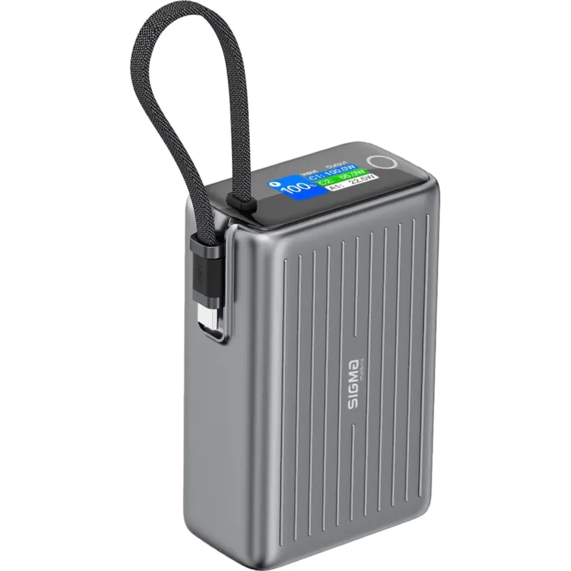 Портативное зарядное устройство (павербанк) Sigma mobile X-power SI25A5QLX 25000mAh, 100W (4827798848715)