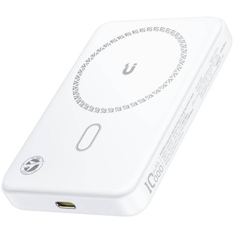 Портативний зарядний пристрій (павербанк) Acefast M26 Magnetic Wireless 10000mAh 20W PD QC3.0 Qi 15W White (6974316285212)