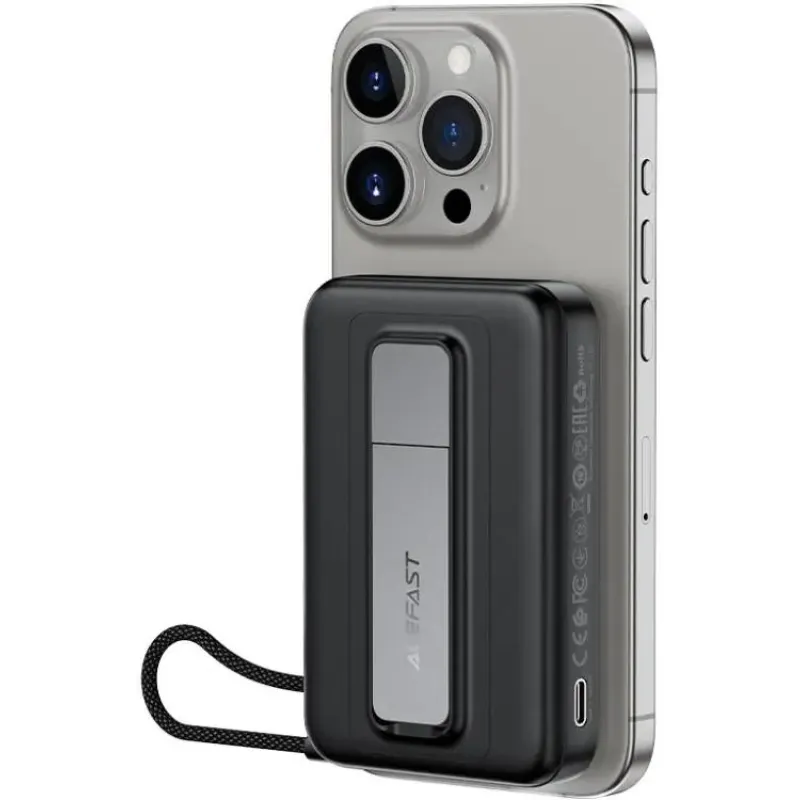 Портативное зарядное устройство (павербанк) Acefast M24 10000 mAh grey (6974316284871)