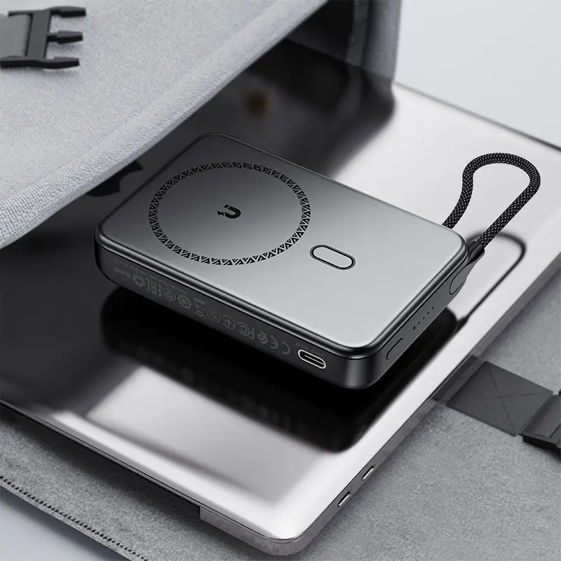Портативное зарядное устройство (павербанк) Acefast M24 10000 mAh grey (6974316284871)
