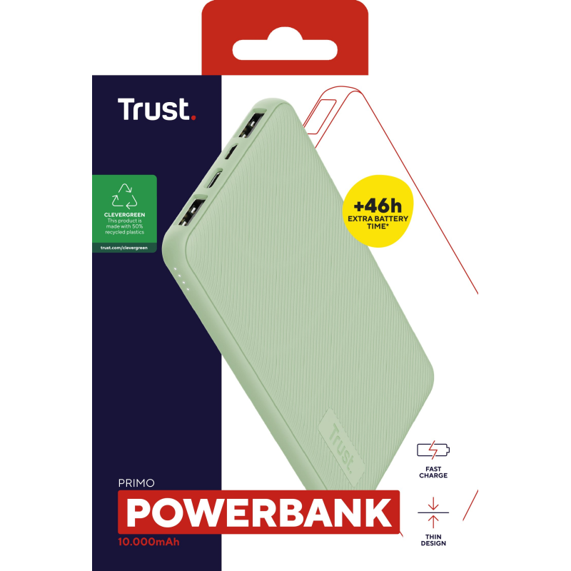 Trust Primo Eco 10000mAh Green (25029)