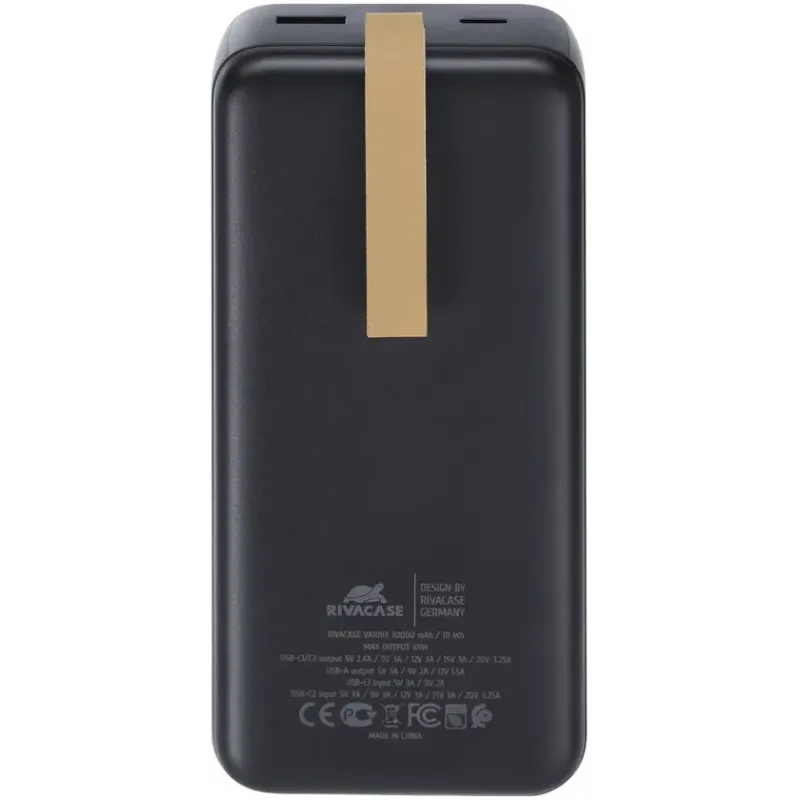 Портативное зарядное устройство (павербанк) RIVACASE RIVAPOWER VA1083 (Black)
