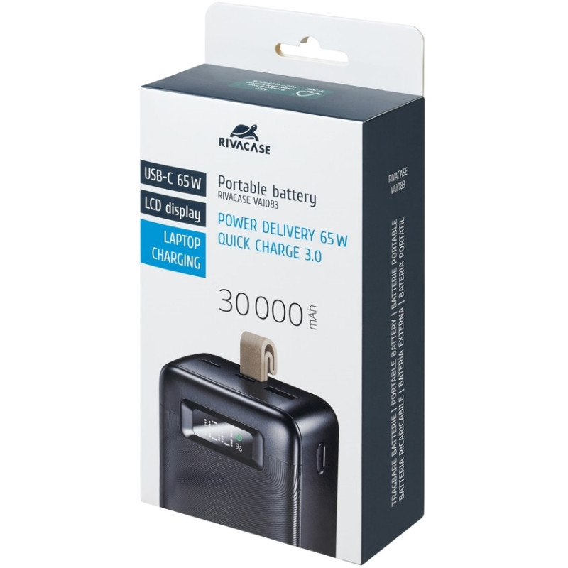 Портативное зарядное устройство (павербанк) RIVACASE RIVAPOWER VA1083 (Black)