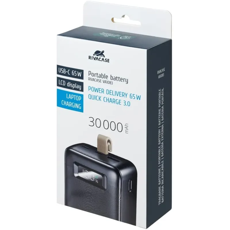 Портативное зарядное устройство (павербанк) RIVACASE RIVAPOWER VA1083 (Black)