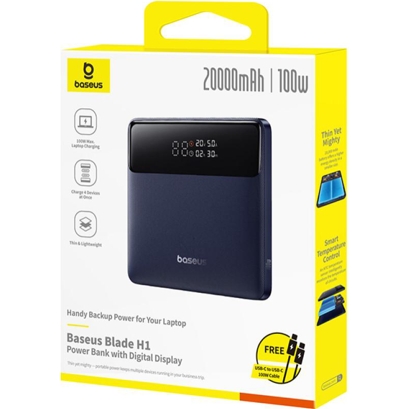 Портативний зарядний пристрій (павербанк) Baseus Blade H1 Lite (P10021604123-00)
