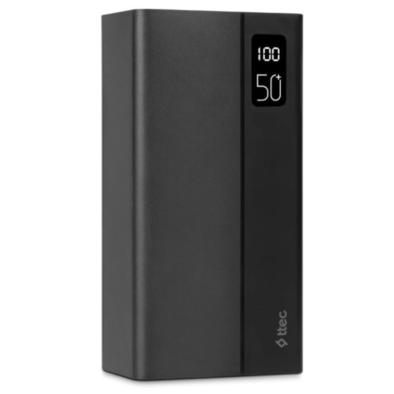 Портативное зарядное устройство (павербанк) TTEC ReCharger Mega LCD 50000mAh Black (2BB197S)
