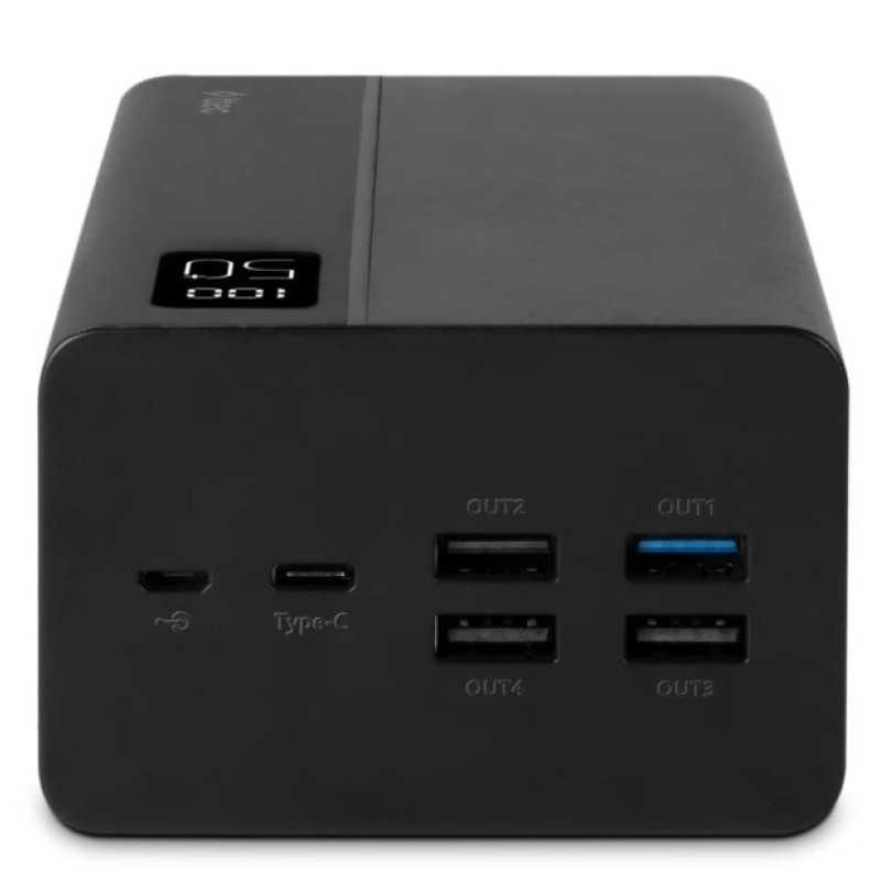 Портативное зарядное устройство (павербанк) TTEC ReCharger Mega LCD 50000mAh Black (2BB197S)