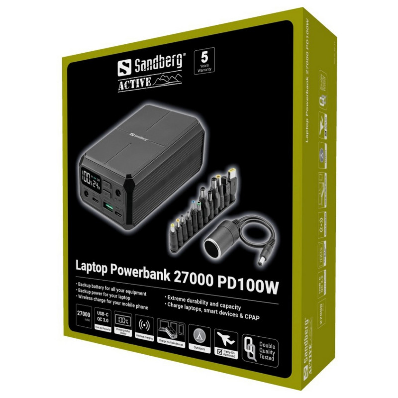 Портативний зарядний пристрій (павербанк) Sandberg 27000mAh (421-13)