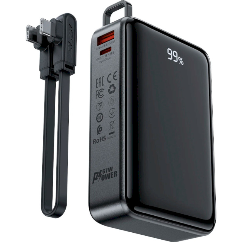 Acefast M4 20000mAh 67W Black (AFM4B) (6974316282723)