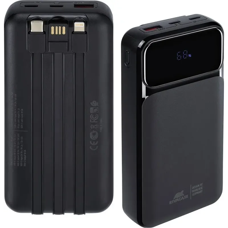 Портативное зарядное устройство (павербанк) Rivacase RIVAPOWER VA2221 (Black)